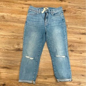 NWT Madewell High-Rise Slim Crop Boyjean